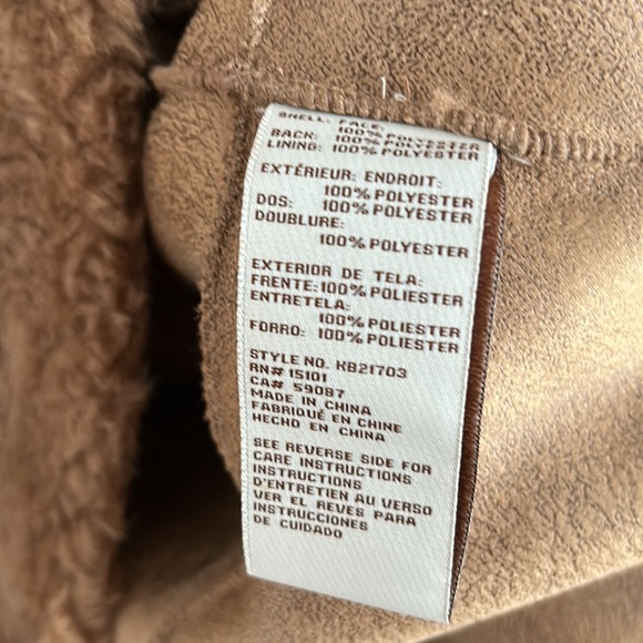 Koolaburra by Ugg Hooded full zip Coat with Faux Fur Trim Size L - Picture 6 of 8